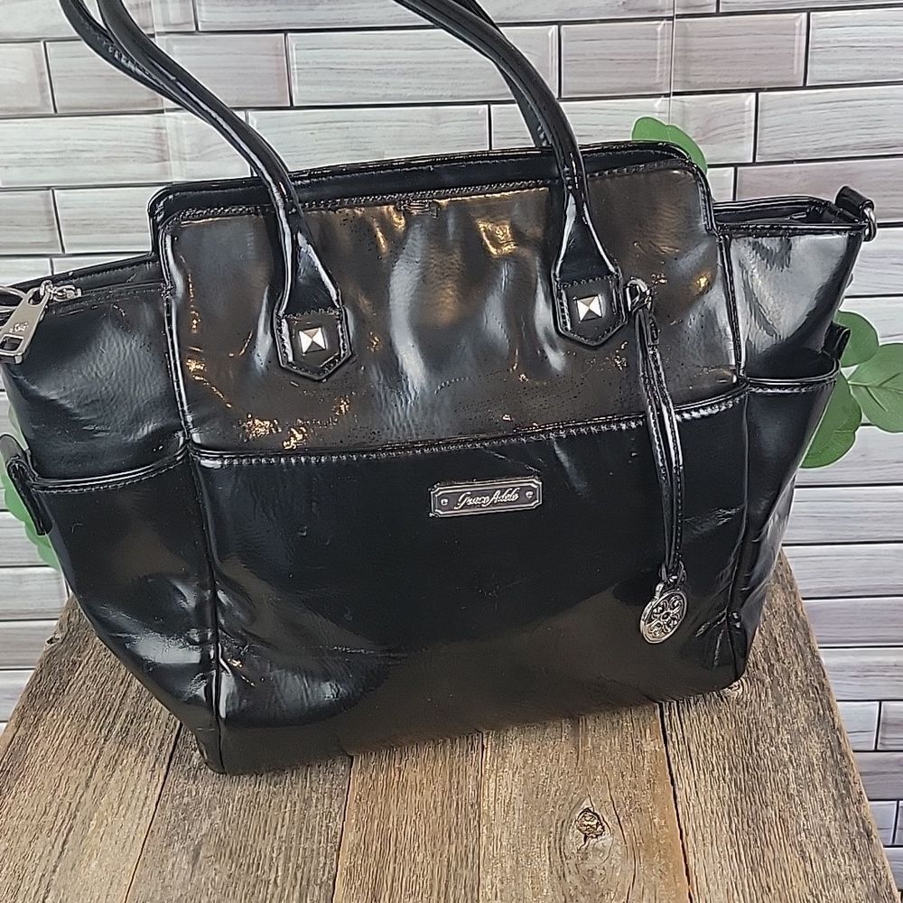 Grace Adele large black shoulder bag